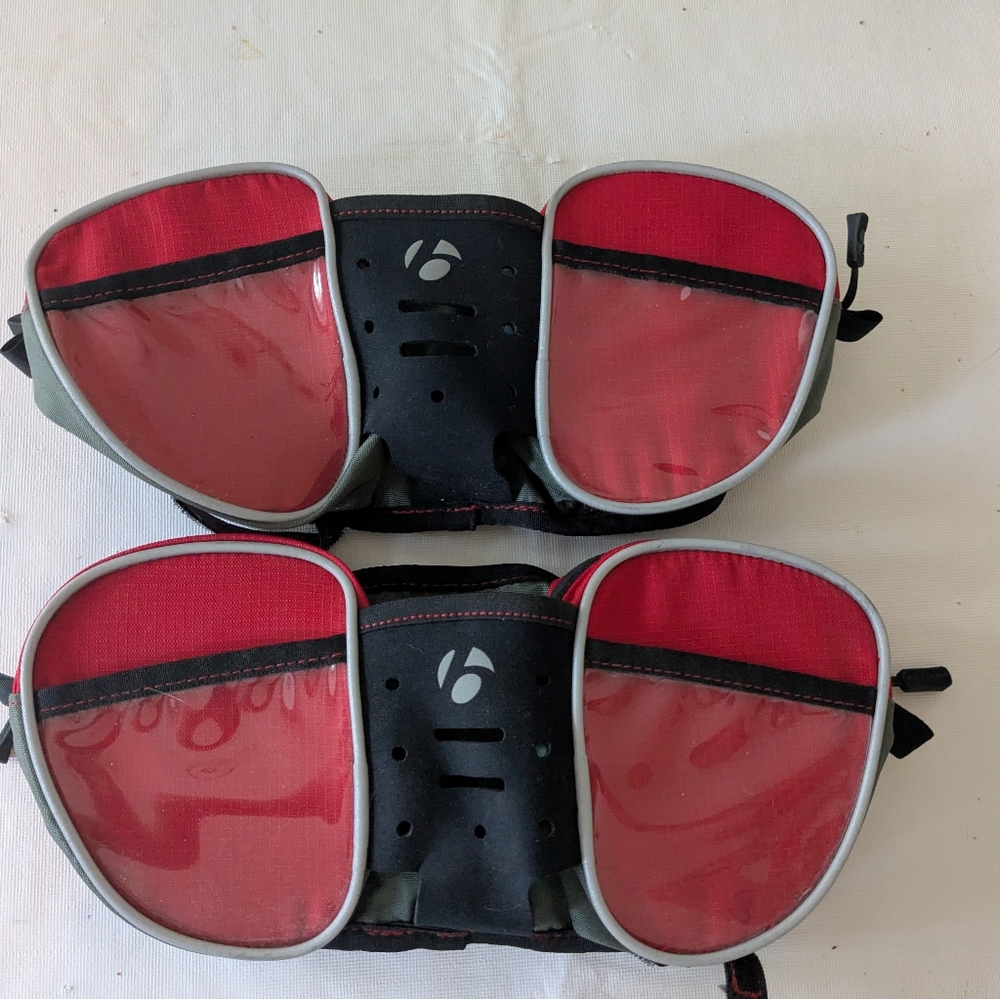 Trek Bontrager Red and Black Bicycle Handlebar Velcro Saddle Bag